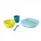 Набор силиконовой посуды Beaba 4 предмета синий 
