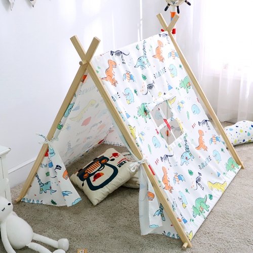 Детская палатка вигвам Babyhood Динозавр 110x110x120 см AS-301