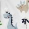 Пеленка для детей фланель Minikin Динозавры 75х90 см Голубой/Бирюзовый 190901