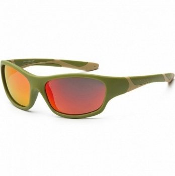 Детские солнцезащитные очки Koolsun серии Sport, размер 6+, цвета хаки