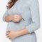 Вечернее платье для беременных и кормящих мам Юла мама Elyn Серый DR-49.231