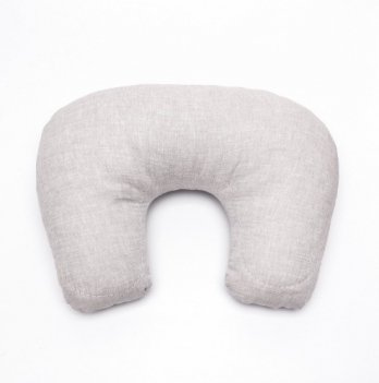 Наволочка на ортопедическую подушку для путешествий Lintex Лен/Хлопок 25х35 см Серый нпд