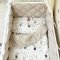 Детское постельное белье и бортики в кроватку Маленькая Соня Baby Mix Зайцы на лесенке Бежевый 029189