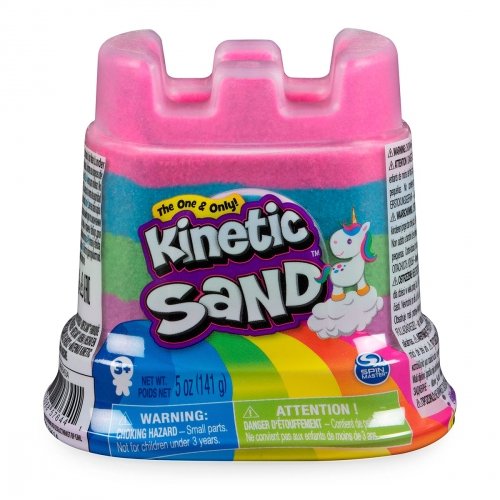 Кинетический песок разноцветный Kinetic Sand Мини-крепость 141 г 71477