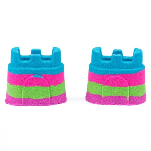 Кинетический песок разноцветный Kinetic Sand Мини-крепость 141 г 71477