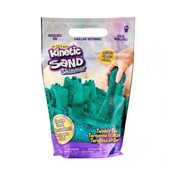 Кинетический песок с блестками Kinetic Sand Shimmer 907 г Бирюзовый 71489T