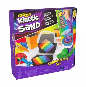 Кинетический песок Kinetic Sand набор Мегафабрика 907 г 71603