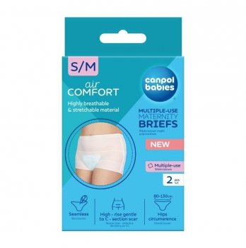 Трусы послеродовые многоразовые Canpol babies S/M 2 шт Белый 73/001