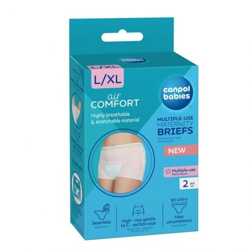 Трусы послеродовые многоразовые Canpol babies L/XL 2 шт Белый 73/002