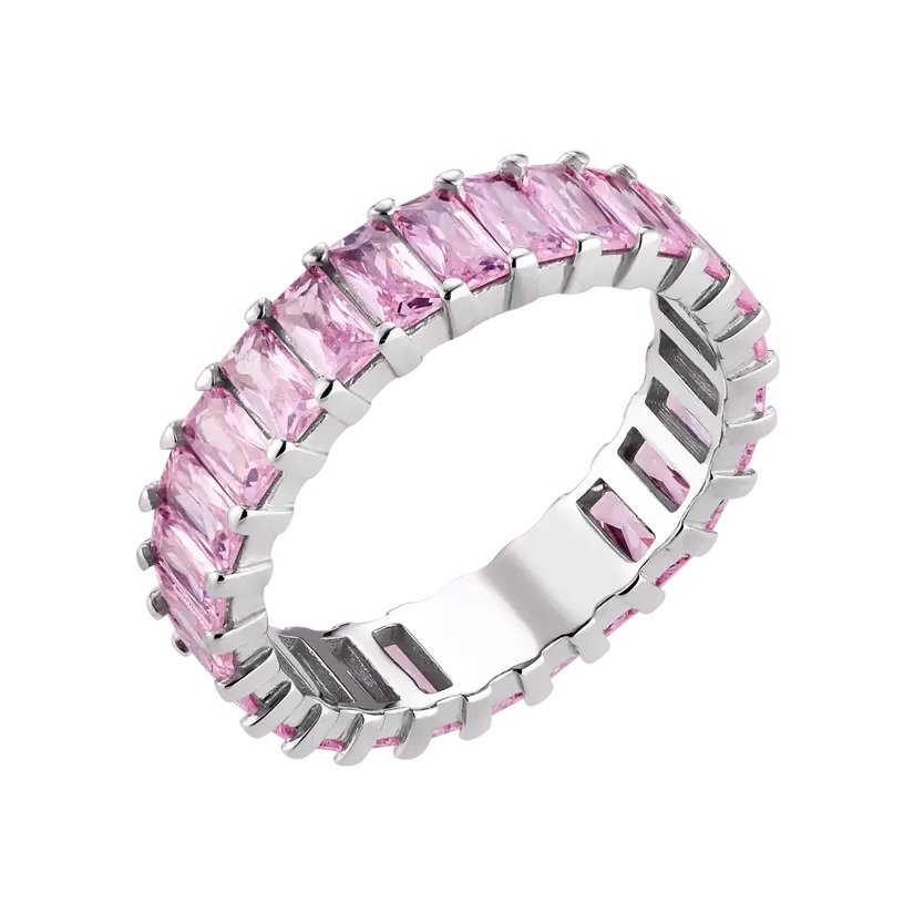 Серебряное кольцо с фианитами UD Kashtan Блеск Розовый ВС-773р(р)