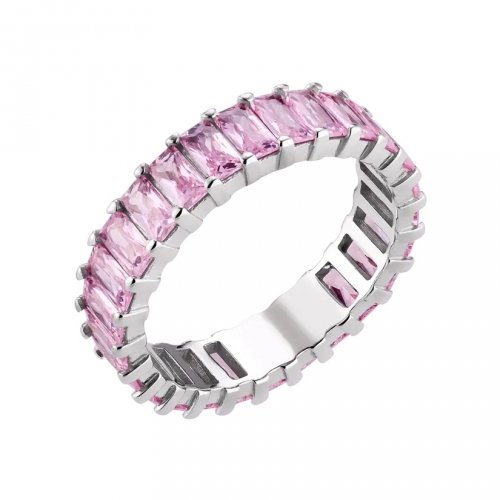 Серебряное кольцо с фианитами UD Kashtan Блеск Розовый ВС-773р(р)