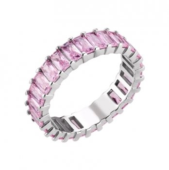 Серебряное кольцо с фианитами UD Kashtan Блеск Розовый ВС-773р(р)
