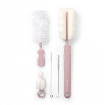 Набор щеток для бутылочек и сосок BabyOno Розовый 735/05