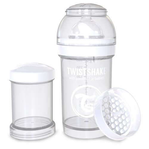 Бутылочка для кормления Twistshake 0+ мес Белый 180 мл 78006