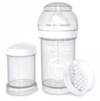 Бутылочка для кормления Twistshake 0+ мес Белый 180 мл 78006