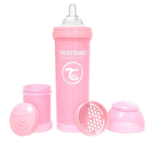 Бутылочка для кормления Twistshake 4+ мес Светло-розовый 330 мл 78261