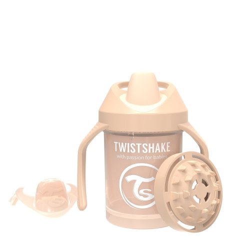 Чашка непроливайка Twistshake 4+ мес Мини Бежевый 230 мл 78271