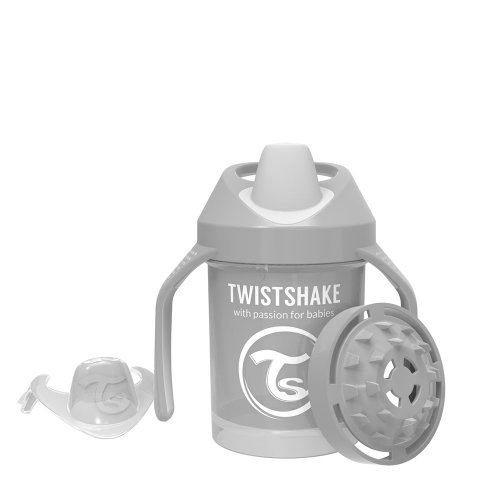 Чашка непроливайка Twistshake 4+ мес Мини Серый 230 мл 78272