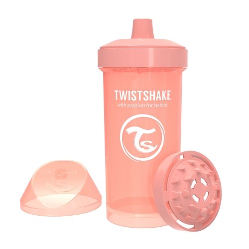 Чашка непроливайка Twistshake 12+ мес Светло-персиковый 360 мл 78322