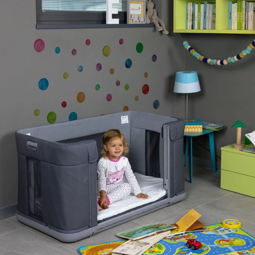 Приставная кроватка детская Chicco Next2Me Forever Темно-серый 79650.77