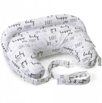 Подушка для кормления Boppy Pillow Deluxe Белый/Черный 79912.63