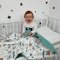 Плед для новорожденных Oh My Kids Zoo Сатин/Ранфорс Бирюзовый 100х80 см КЛ-054-СХ