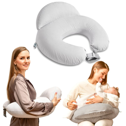 Подушка для кормления Sei Design Диванчик Полоска Светло-серый 60х70х16 см 8-35409*001