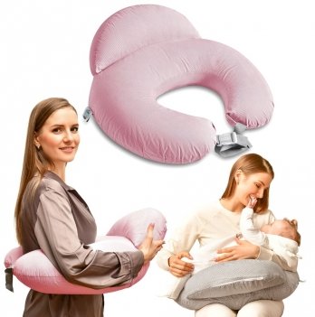 Подушка для кормления Sei Design Диванчик Полоска Пудровый 60х70х16 см 8-35409*003