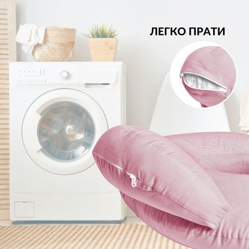 Подушка для кормления Sei Design Диванчик Полоска Пудровый 60х70х16 см 8-35409*003