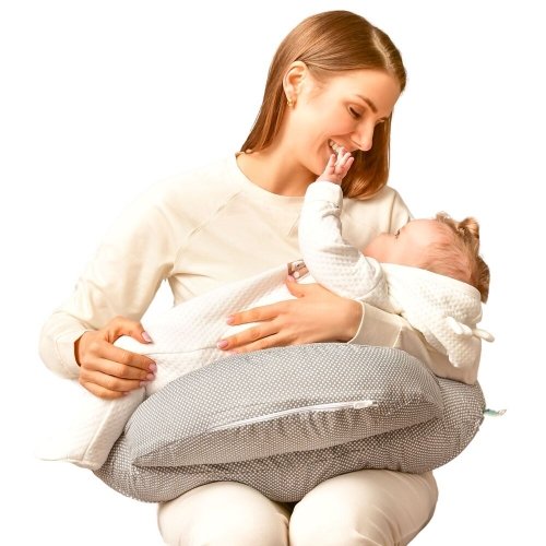 Подушка для кормления Sei Design Диванчик Полоска Пудровый 60х70х16 см 8-35409*003