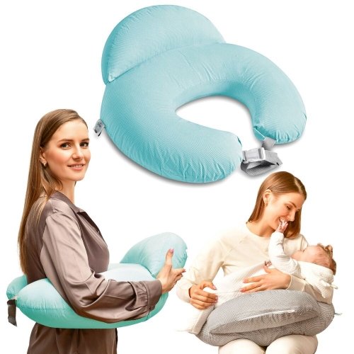 Подушка для кормления Sei Design Диванчик Полоска Мятный 60х70х16 см 8-35409*004