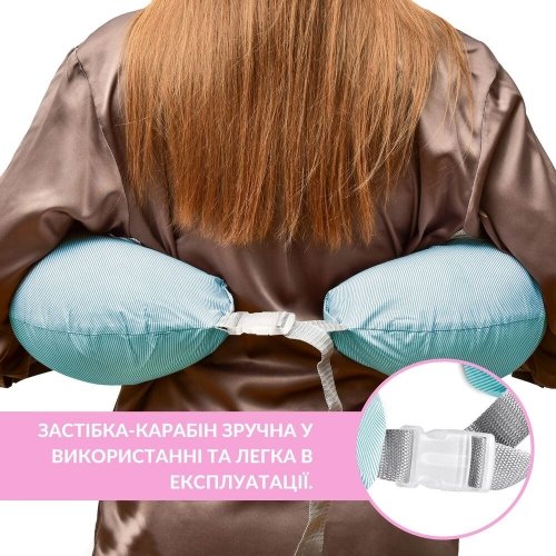 Подушка для кормления Sei Design Диванчик Полоска Мятный 60х70х16 см 8-35409*004