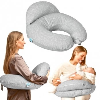 Подушка для кормления Sei Design Диванчик Котики Серый 60х70х16 см 8-35409*005