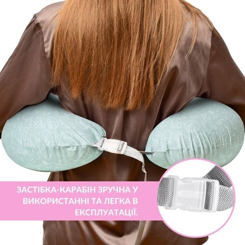 Подушка для кормления Sei Design Диванчик Котики Светло-мятный 60х70х16 см 8-35409*006