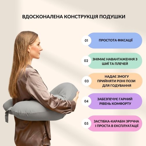 Подушка для кормления Sei Design Диванчик Серый/Бежевый 60х70х16 см 8-36177*003