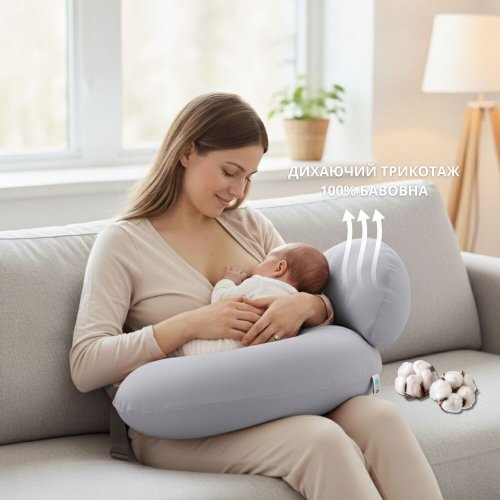 Подушка для кормления Sei Design Диванчик Серый/Бежевый 60х70х16 см 8-36177*003