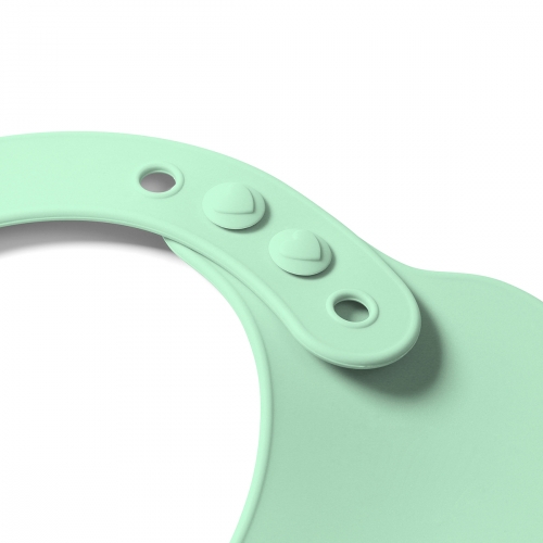 Силиконовый слюнявчик с карманом BabyOno Салатовый 829/02