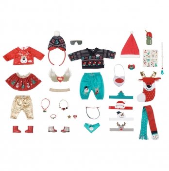 Новогодний набор одежды для куклы BABY Born Адвент-календарь 830260