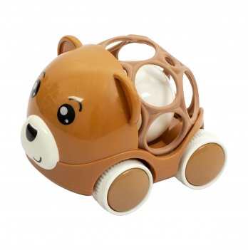 Детская игрушка погремушка BABY TEAM Машинка мишка 8414