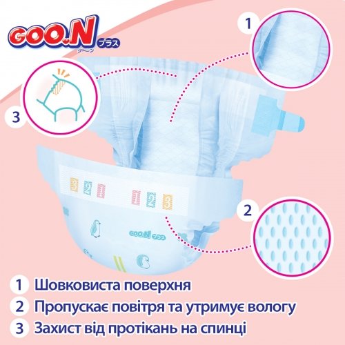 Подгузники GOO.N Plus для детей 9 - 14 кг размер L 54 шт 843336