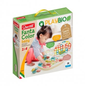 Развивающая игра Quercetti Для занятий мозаикой Fantacolor Baby 84405-Q