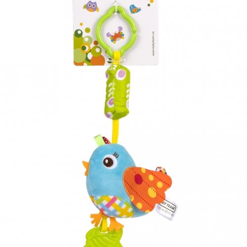 Мягкая игрушка-колокольчик Baby Team 8520 Птичка