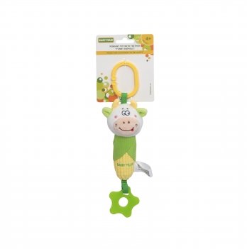 Мягкая игрушка подвеска с прорезывателем для зубов BABY TEAM Коровка 8525_корівка