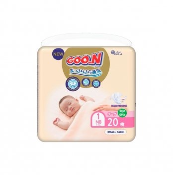 Подгузники для новорожденных GOO.N Premium Soft до 5 кг размер 1(NB) 20 шт 863220