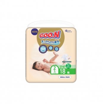 Подгузники для новорожденных GOO.N Premium Soft 4-8 кг размер 2(S) 18 шт 863221