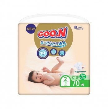 Подгузники для новорожденных GOO.N Premium Soft 4-8 кг размер 2(S) 70 шт 863223