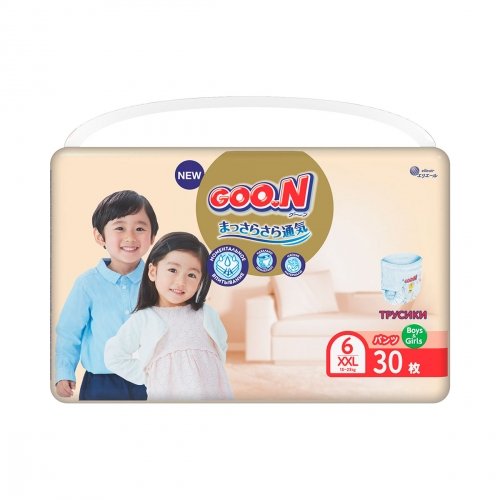 Подгузники GOO.N Premium Soft для детей 15-25 кг размер 6(2XL) 30 шт 863230