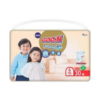 Подгузники GOO.N Premium Soft для детей 15-25 кг размер 6(2XL) 30 шт 863230