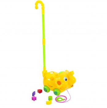 Детская игрушка каталка сортер Baby Tea Слон Желтый 8661