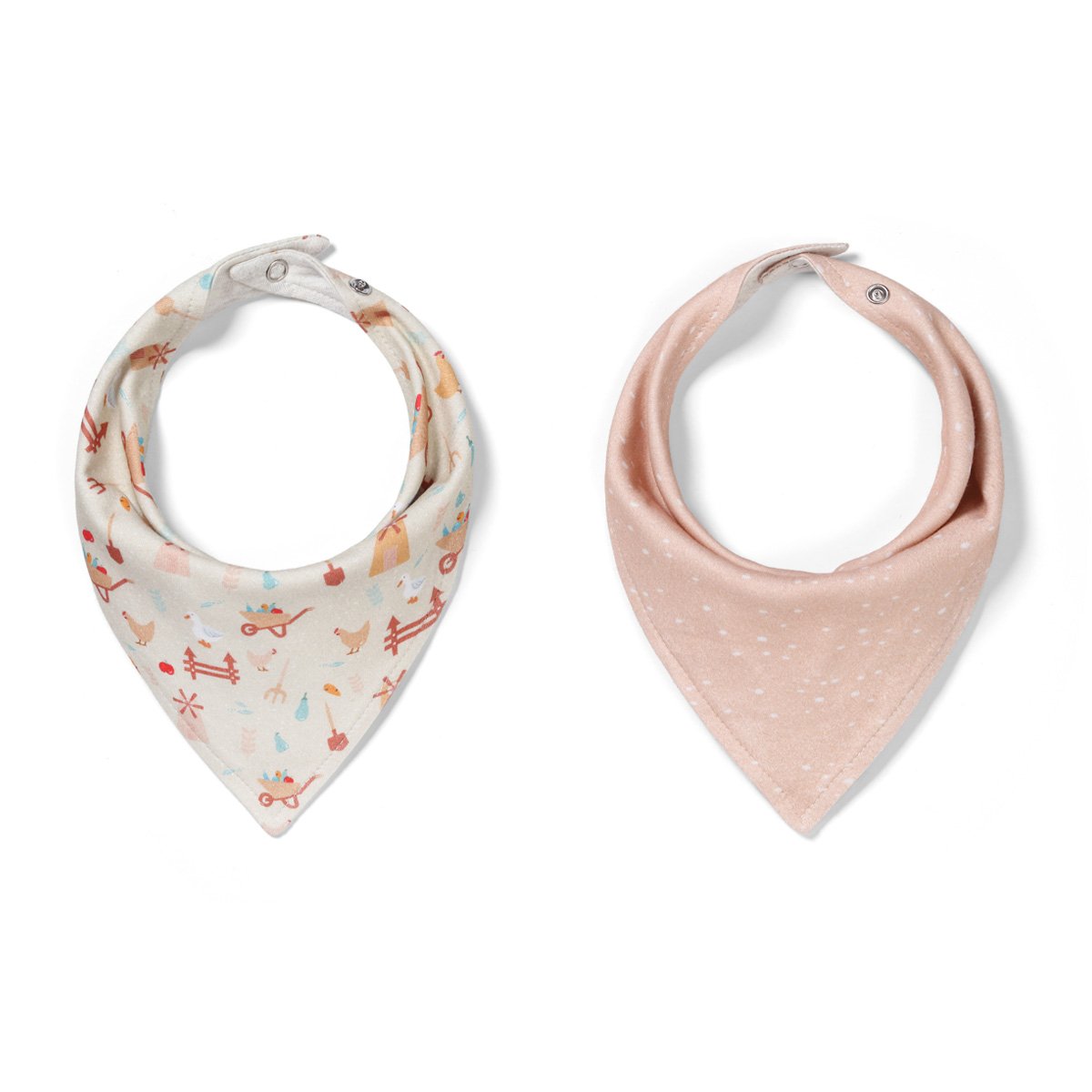 Слюнявчик для детей BabyOno Бежевый 2 шт 879/09